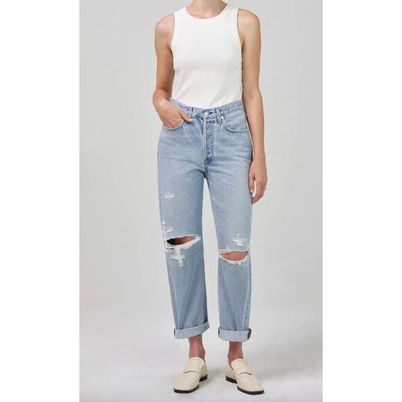 Citizens of Humanity Dylan Rolled Crop Jeans Size 26 Style 1994-837 - Picture 1 of 10